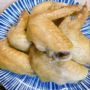 塩水につけてから焼く♪絶品塩手羽焼き